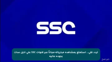 تردد نقي.. استمتع بمشاهدة مبارياته مجاناً عبر قنوات SSC على نايل سات بجودة عالية
